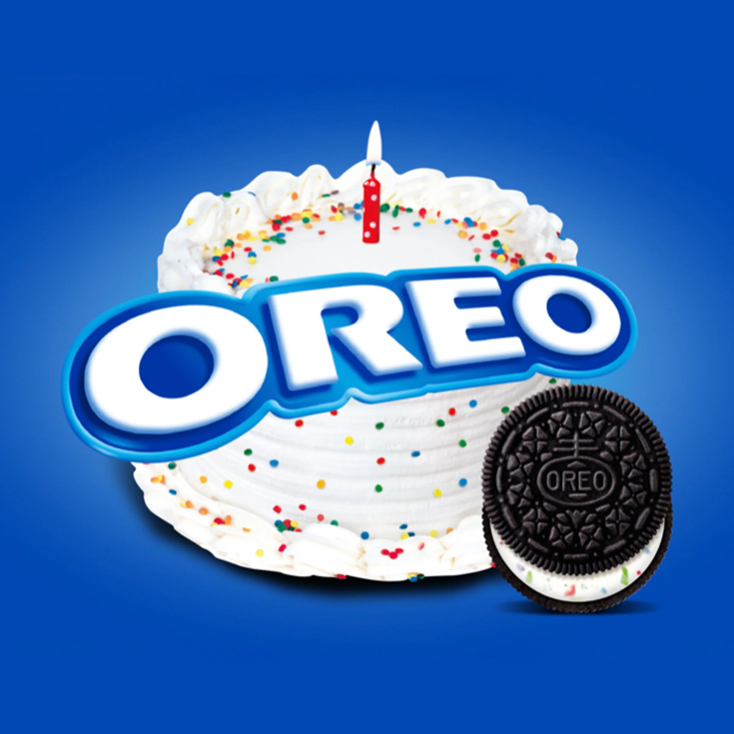 Birthday Cake Creme Chocolate Sandwich Cookies, Family Size - Image 2
