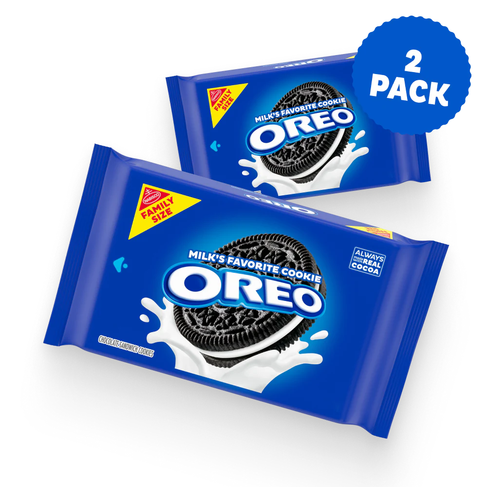 Chocolate Sandwich Cookies, Family Size, 2 Pack