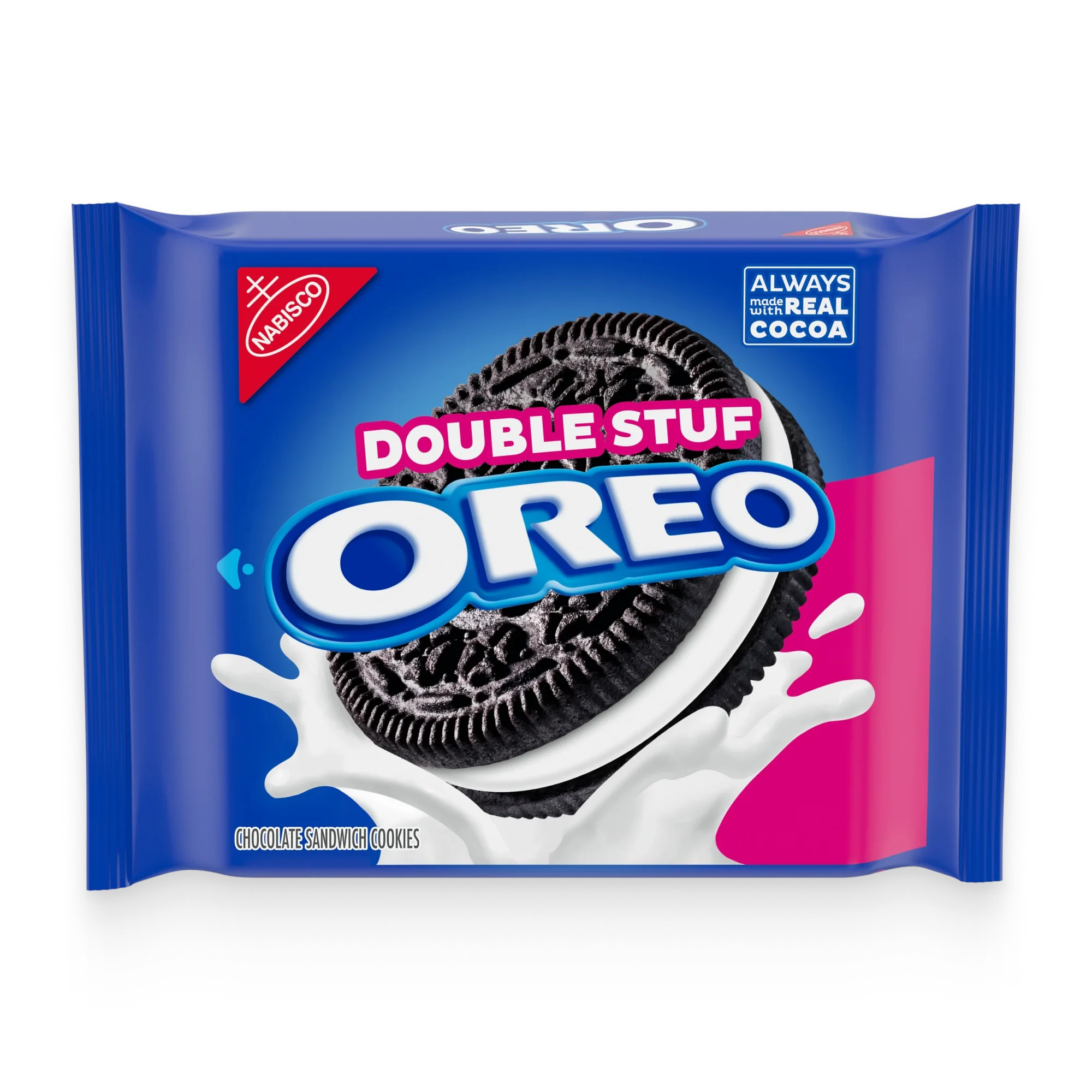 Double Stuf Chocolate Sandwich Cookies, Family Size, 2 Pack - Image 2